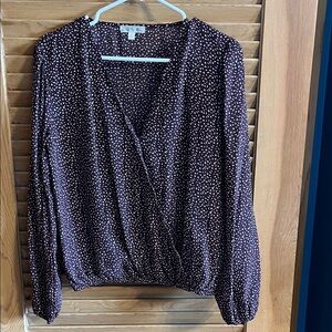 Nine Britton Black and White Patterned Blouse